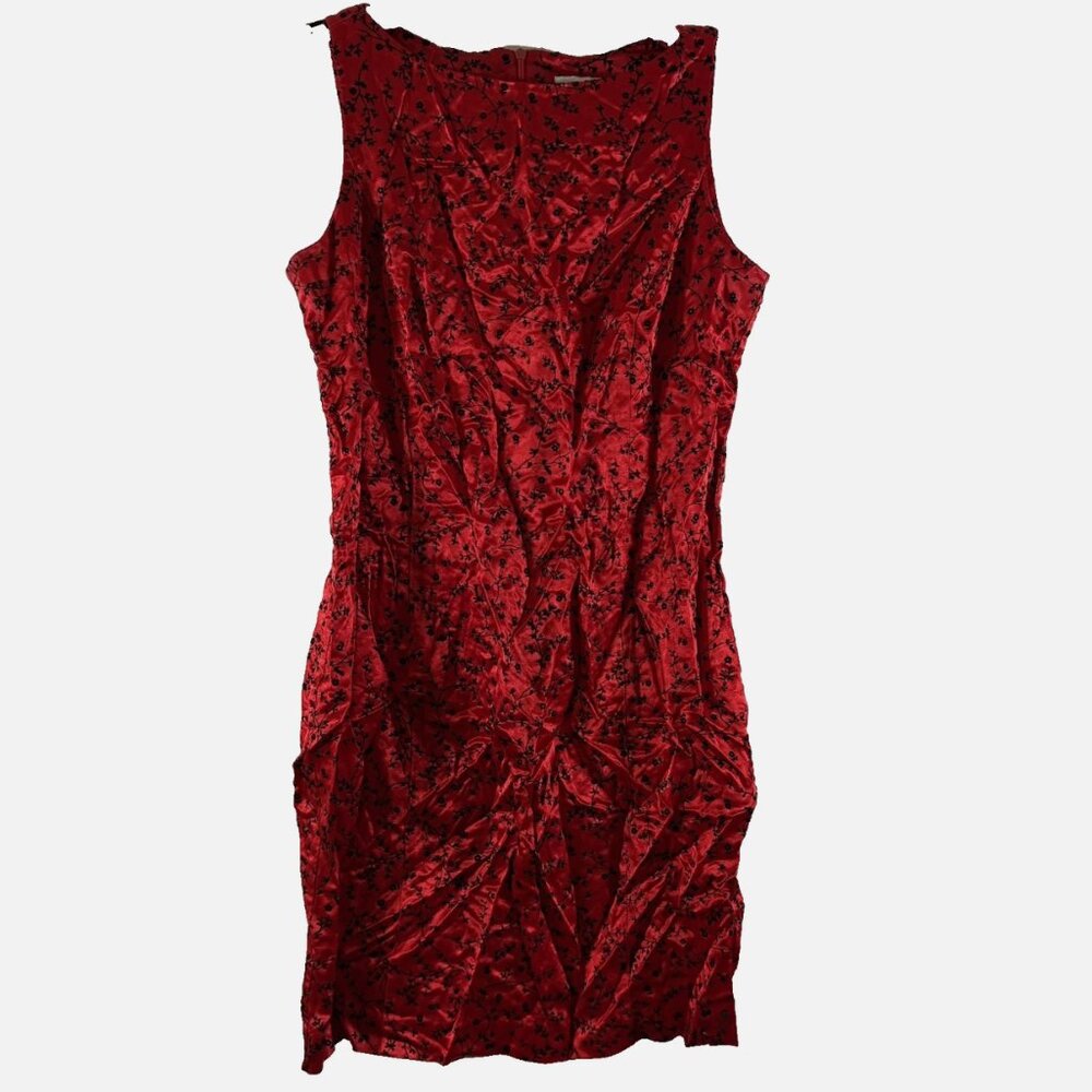 Dani Max Red Satin Vintage Dress
